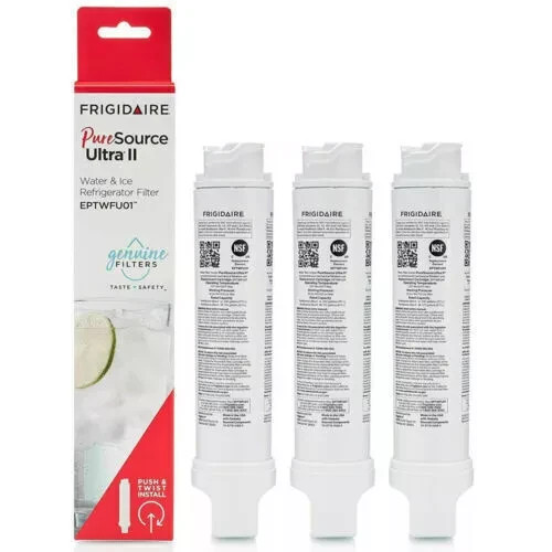 NEW 3 PACK Frigidaire EPTWFU01 Pure Source Ultra II Refrigerator Water Filter US