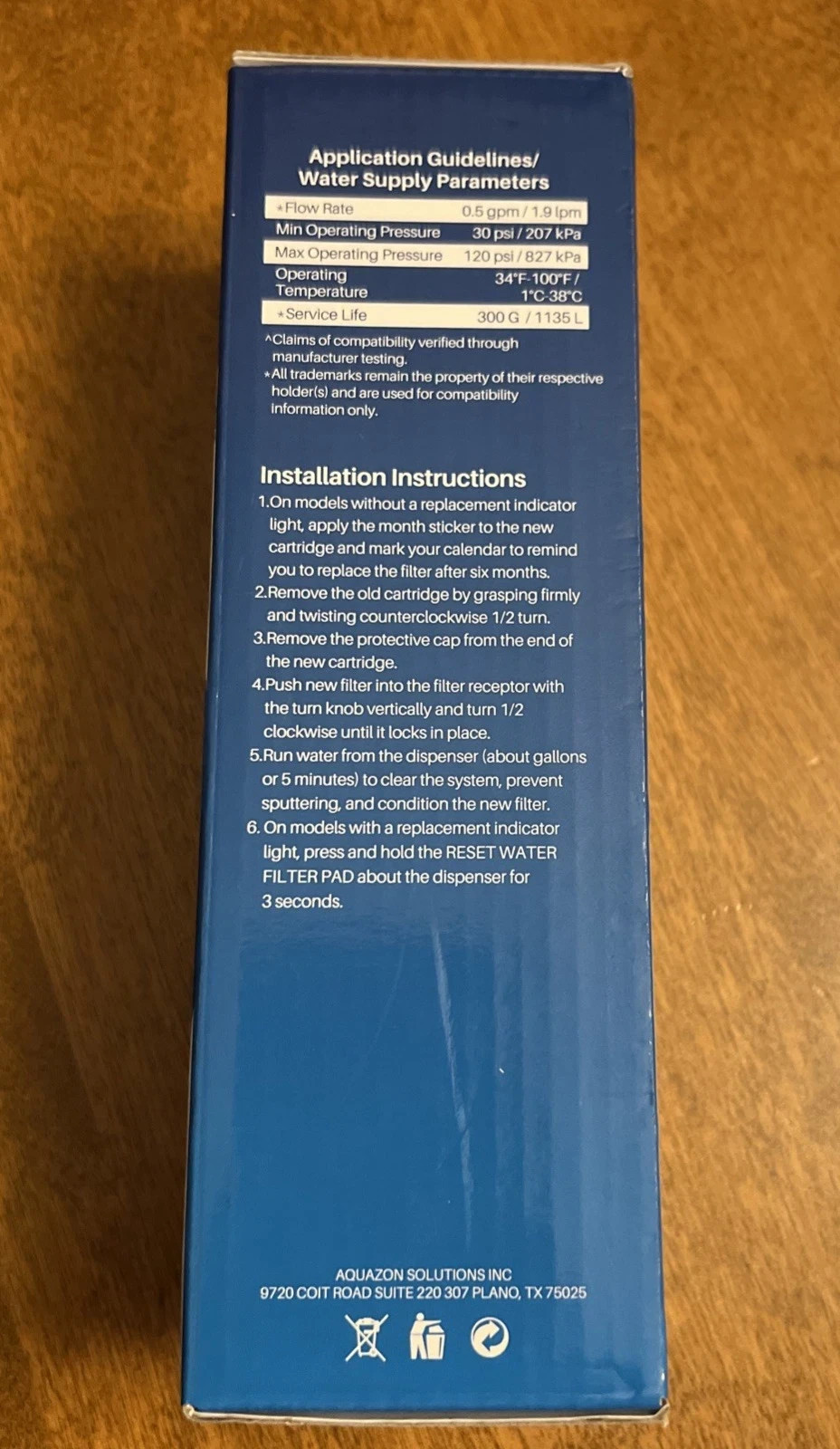 PUREPLUS Replacement Water Filter No 6 PP-RWF4200A – Brand New Sealed