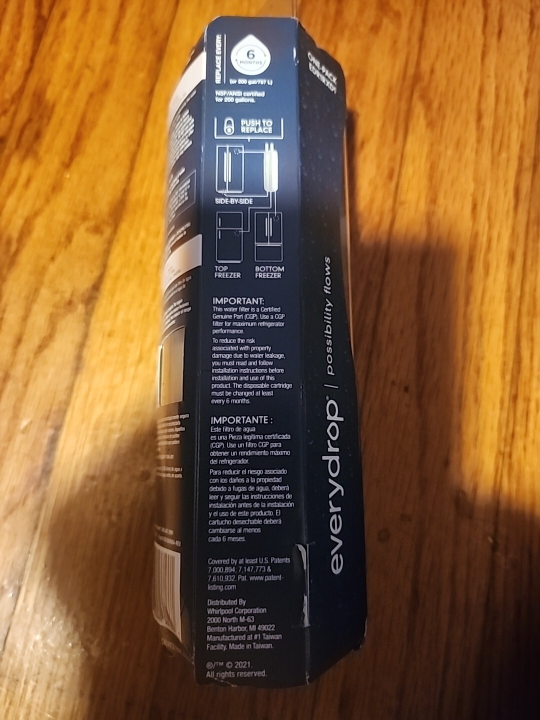 EveryDrop #1 ΕDR1RXD1 Refrigerator Ice and Water Filters Sealed New