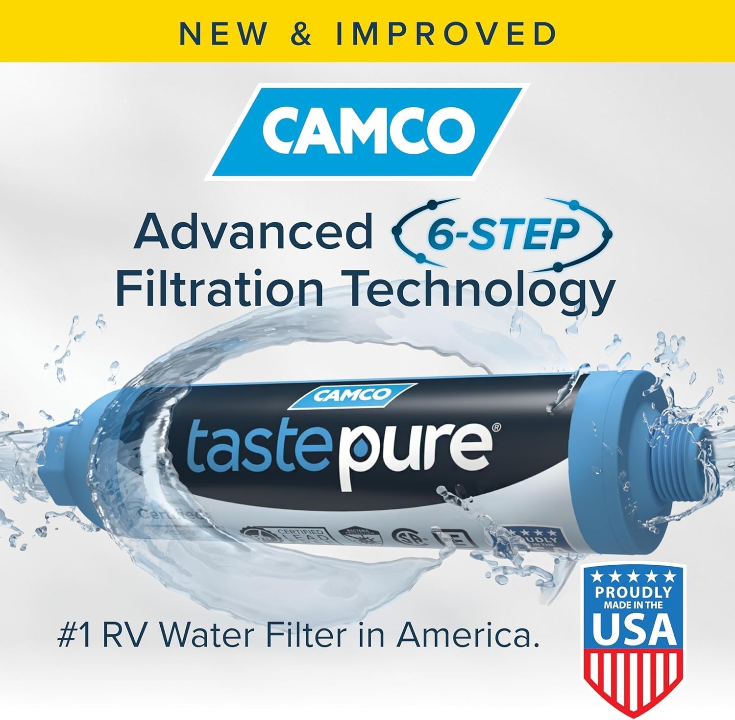 Tastepure RV Water Filter – Advanced RV Inline Water Filter with Flexible Hose