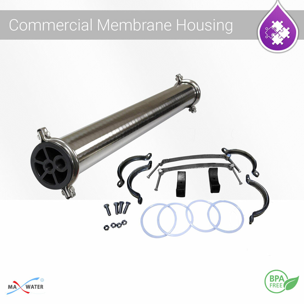 Max Water Stainless Steel Reverse Osmosis Commercial Membrane Housing 4021