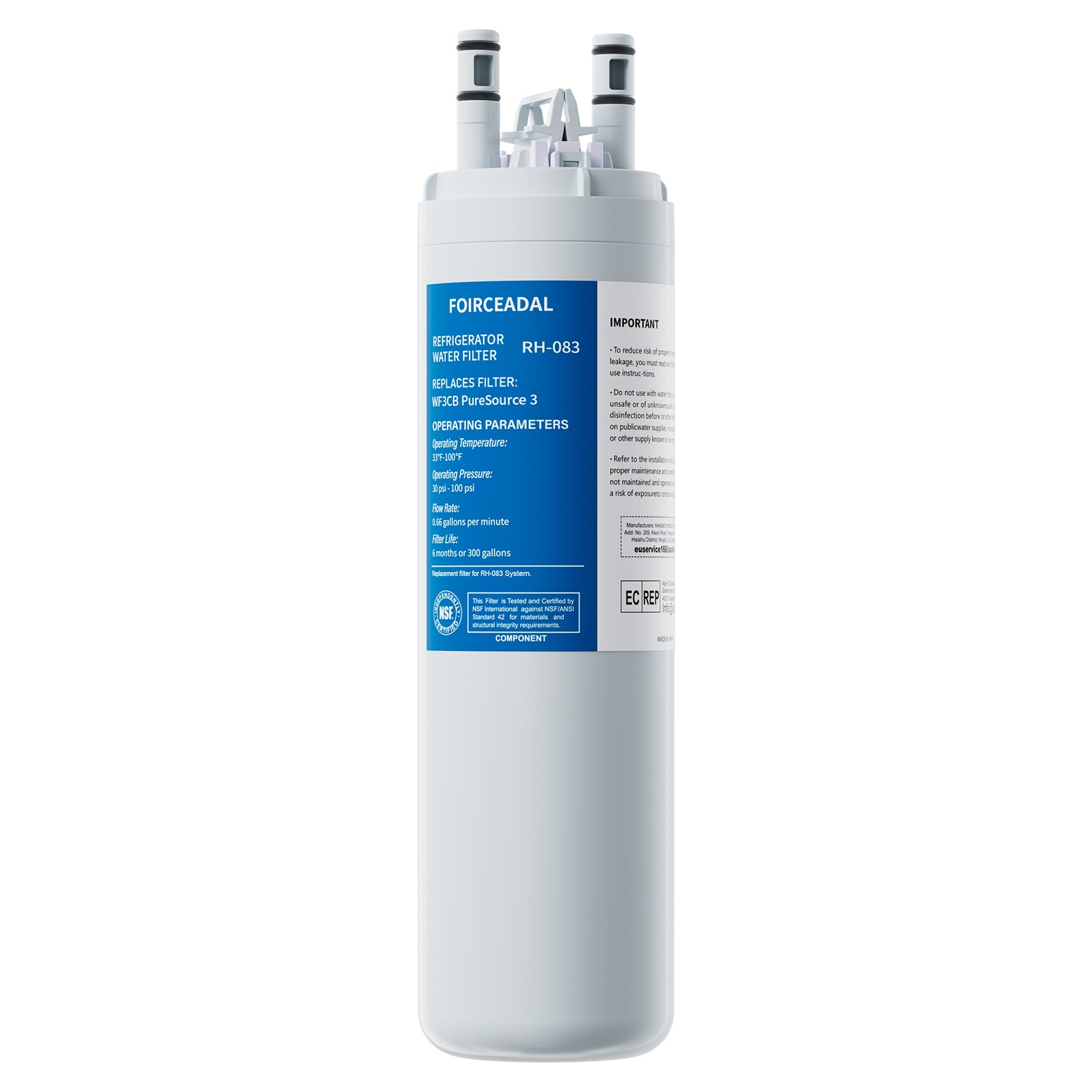 2/4PCS For Frigidaire WF3CB Refrigerator PureSource Ultra 3 Water and Ice Filter