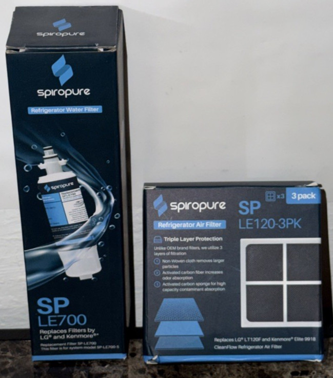 Spiropure Water Filter SP-LE700 LG / Kenmore LT800P ADQ73613401 SP LE120-1pk