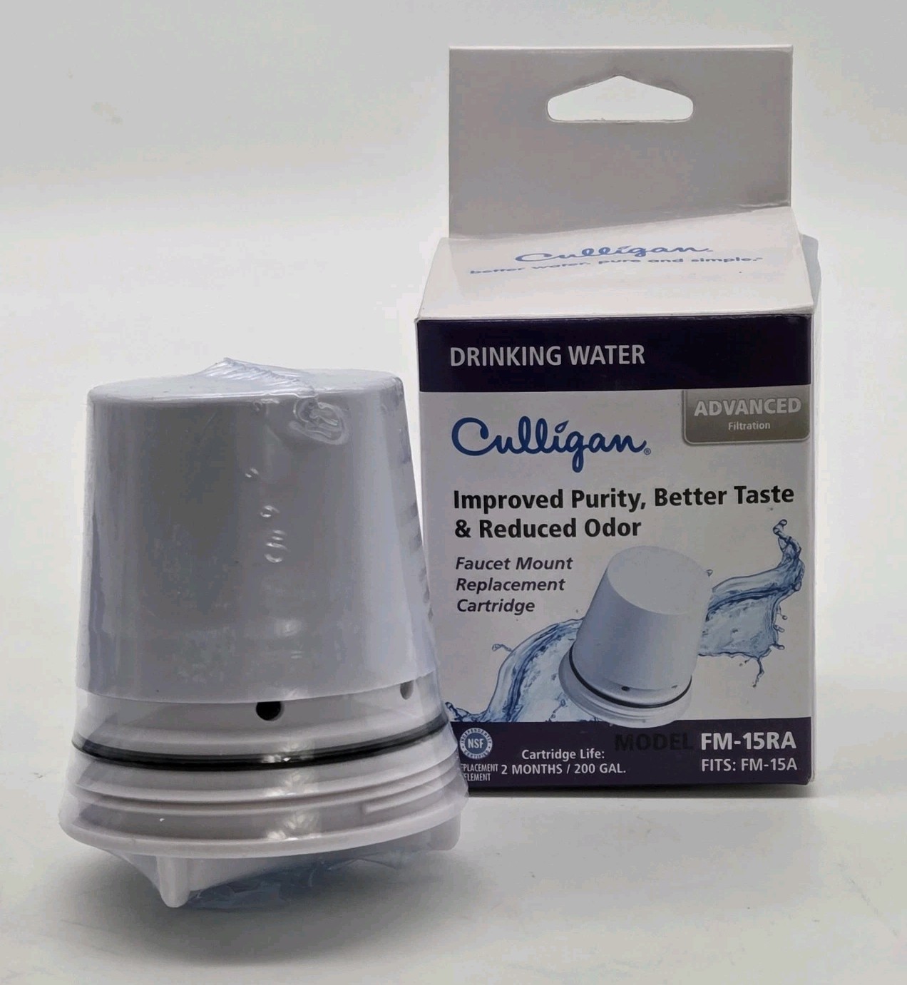 Culligan FM-15RA Replacement Water Filter Cartridge Advanced Filtration 200 Gal.