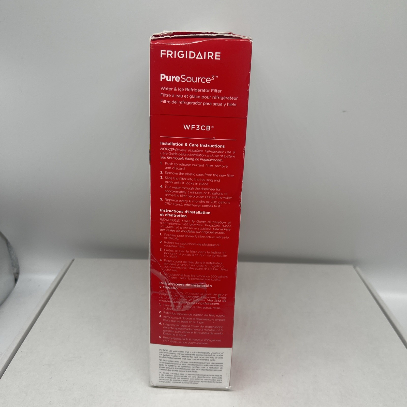 2 PACK Fit Frigidaire WF3CB Refrigerator PureSource 3 Water & Ice Filter NEW