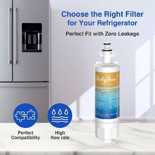 5 Pack Redypure Refrigerator Water Filter Replacement For LG LT700P, ADQ36006101