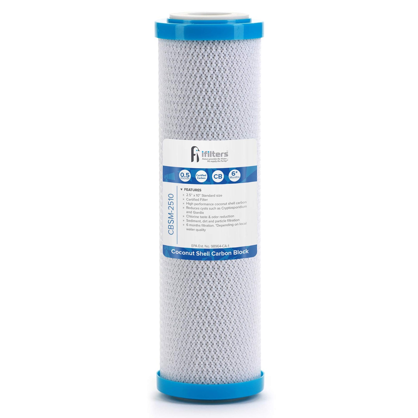 0.5Micron Carbon Block Water Filter – Coconut Shell CTO Drinking Water Filter…