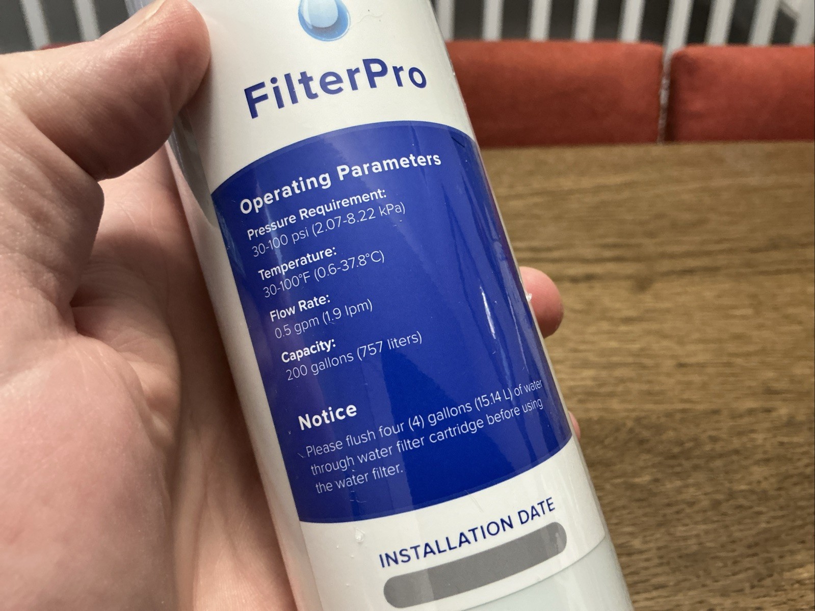 FilterPro 46-9999 200 Gallon Refrigerator Water Filter New Sealed