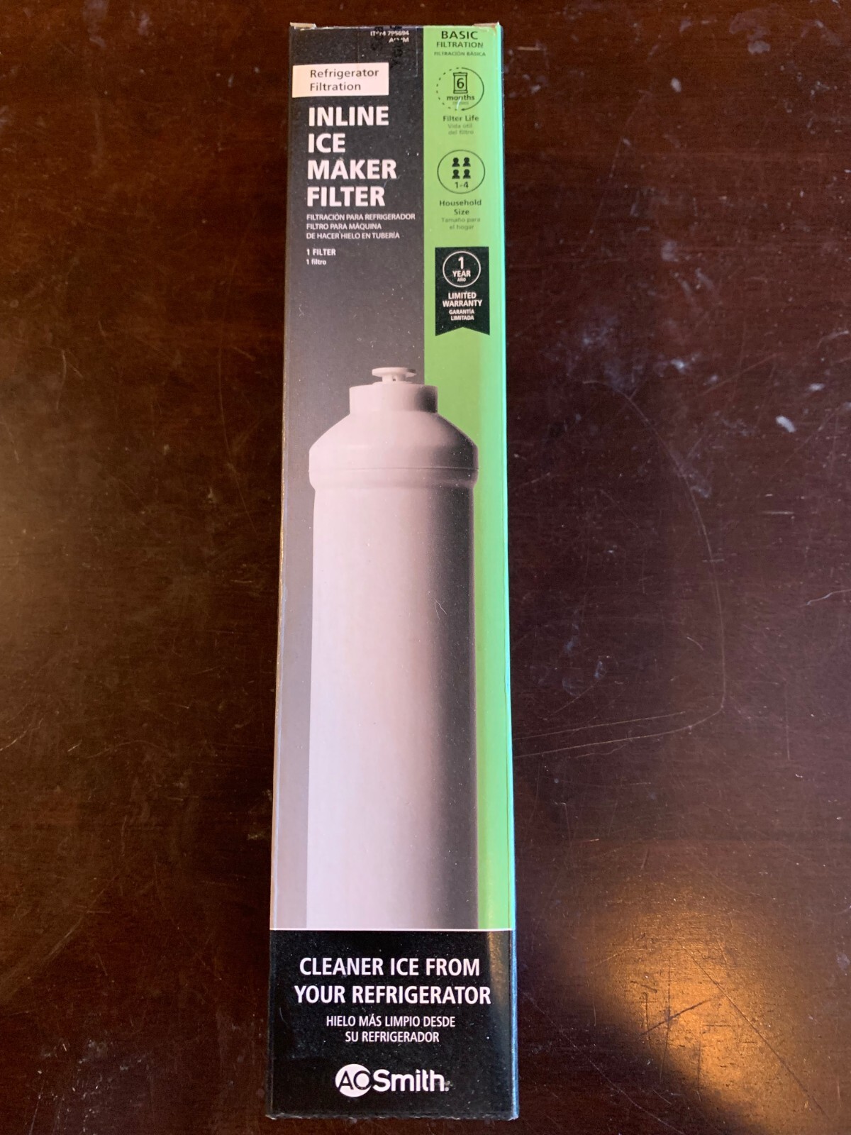INLINE ICE MAKER FILTER basic water filtration NEW! 795694