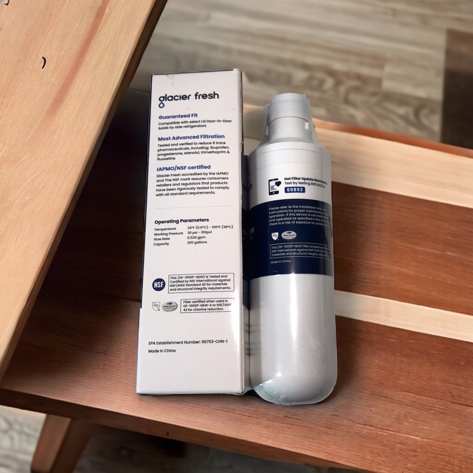 Glacier Fresh GF-1000P Compatible with LG LT1000P Refrigerator Water Filter
