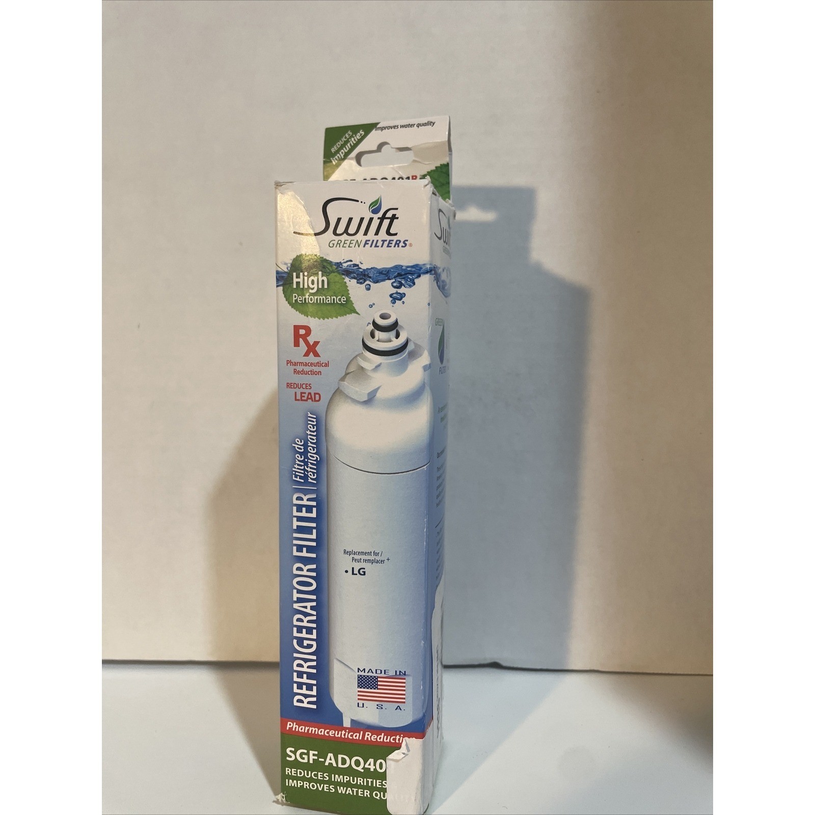 Swift Green SGF-ADQ401 Rx Replacement refrigerator Water Filter, NEW