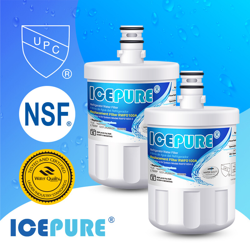 Fit For LG LT500P 5231JA2002A LMX25964ST LSC27925ST ICEPURE Water Filter 2PACK