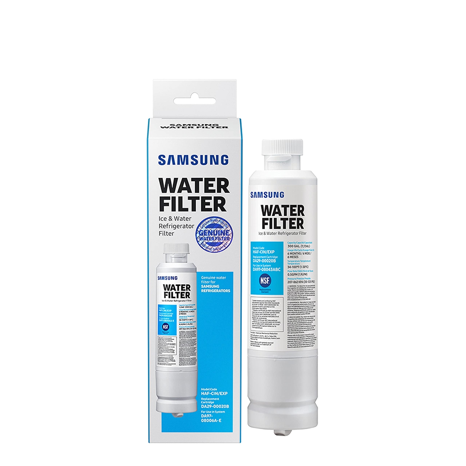 SAMSUNG Genuine Filter Refrigerator Water IceHAF-CIN/EXP – White