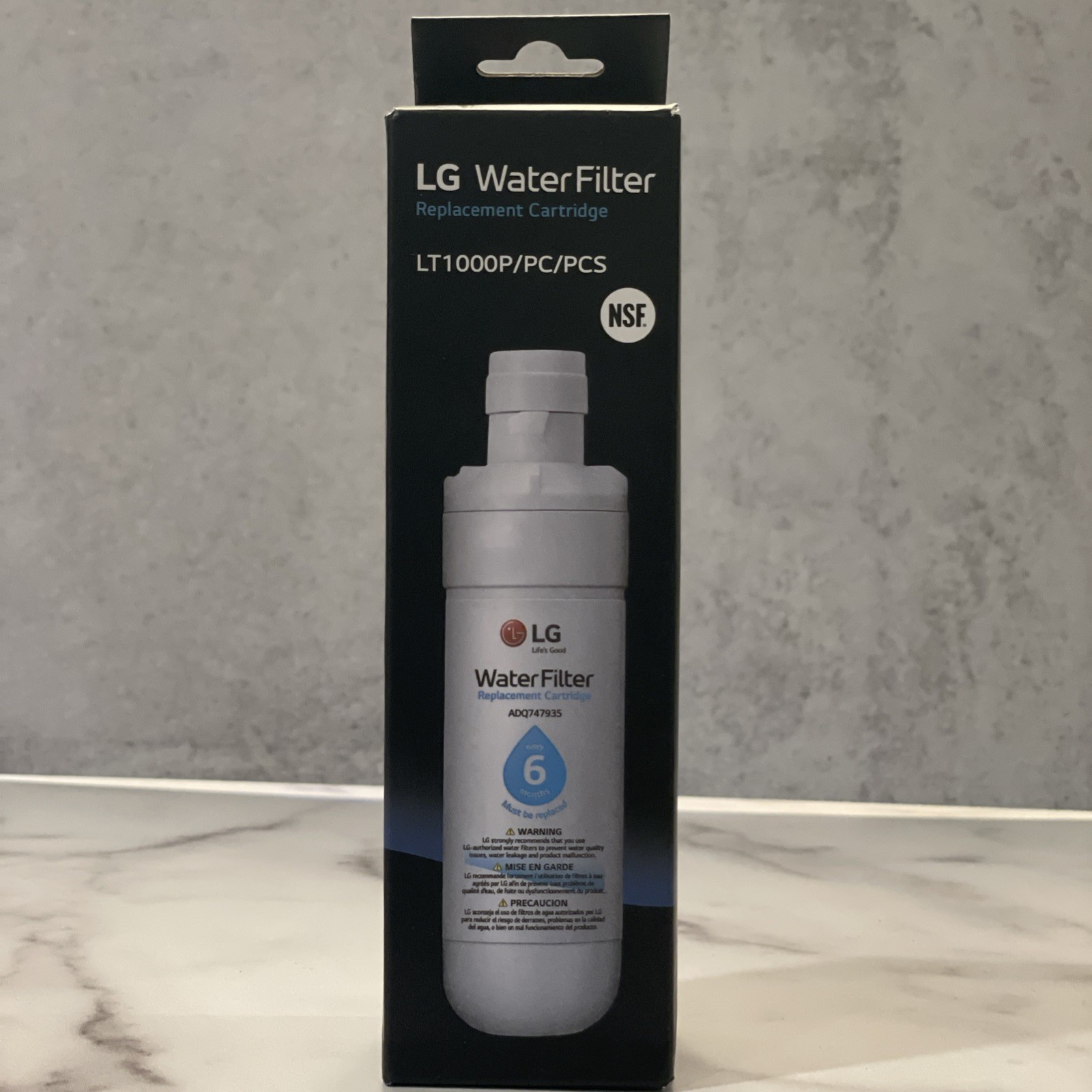 LG LT1000P 6Month / 200Gal Capacity Replacement Refrigerator Water Filter-New