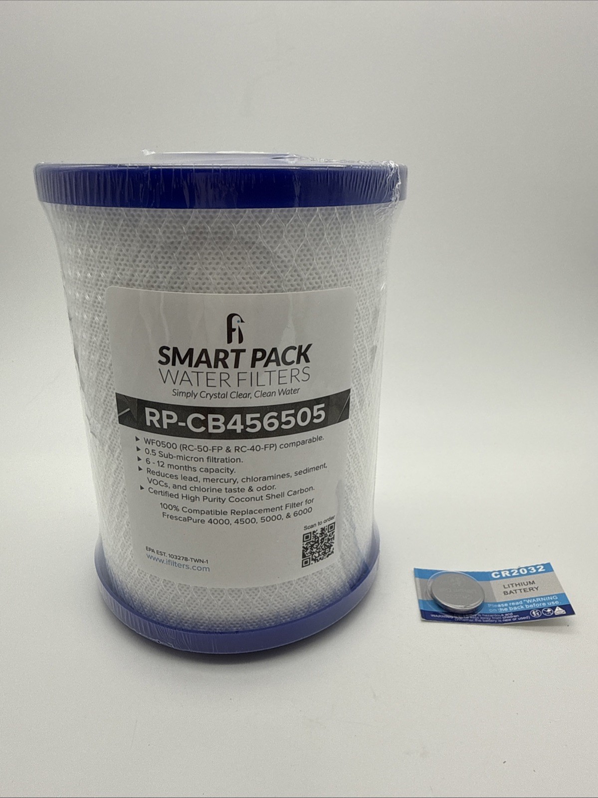iFilters Carbon Water Filter 0.5 Micron 750 GPD Fits FrescaPure 4000-6000