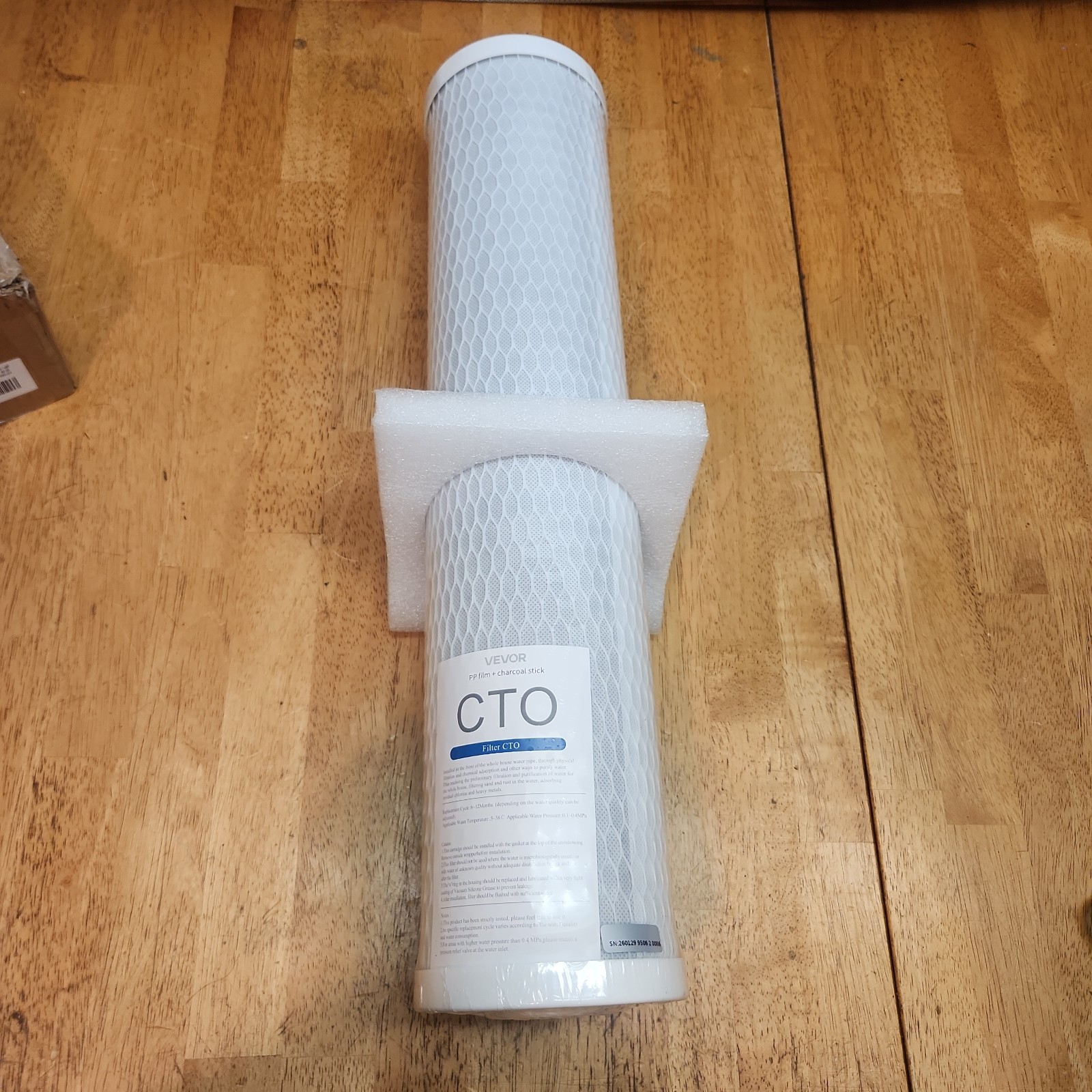 4.5″ x 20″ Carbon Block (CTO) Whole House Water Filter Cartridge, 5 Micron, 1 pc