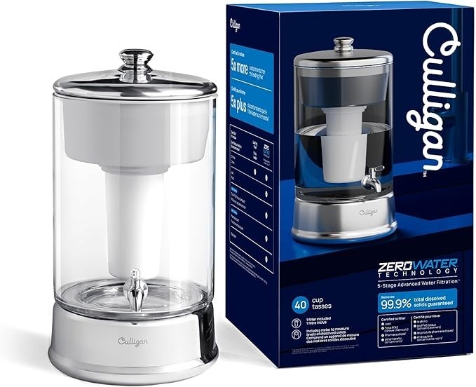 ZeroWater Technology 40-Cup Glass Water Filter Dispenser with TDS Meter