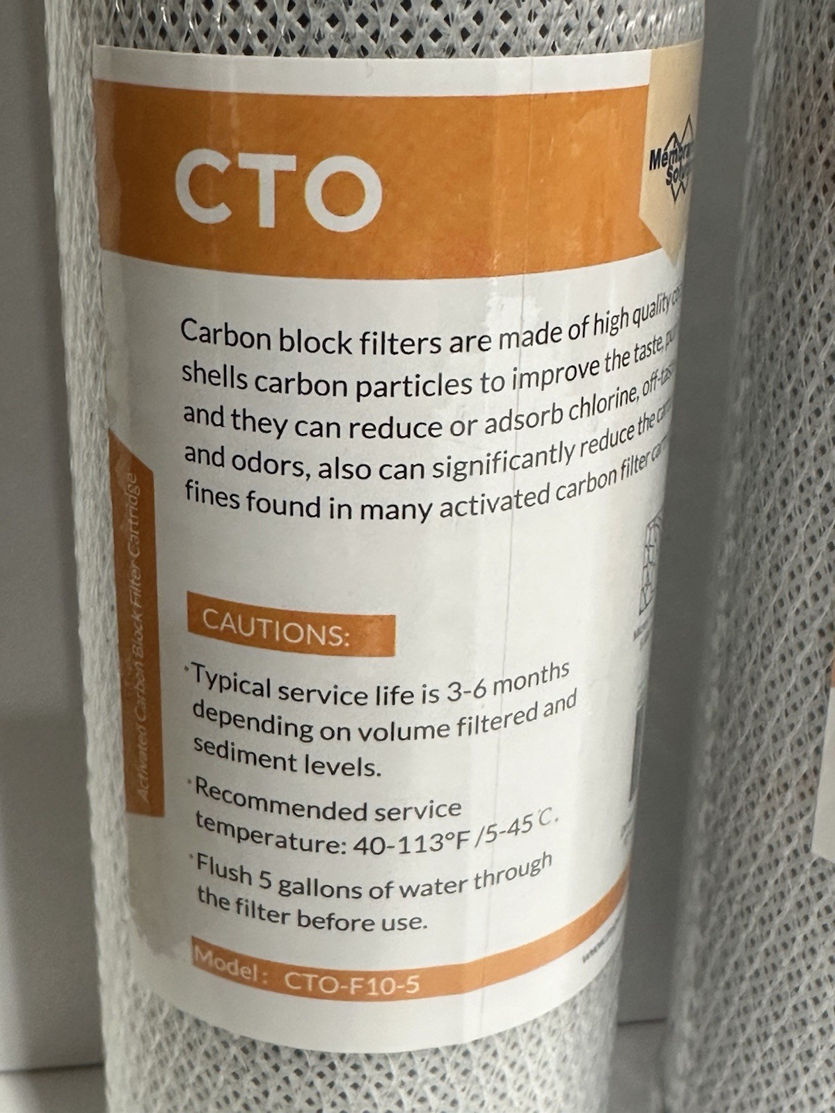 4-Pack CTO Carbon Block Water Filter 10″x2.5″ Replacement for Whole House, New