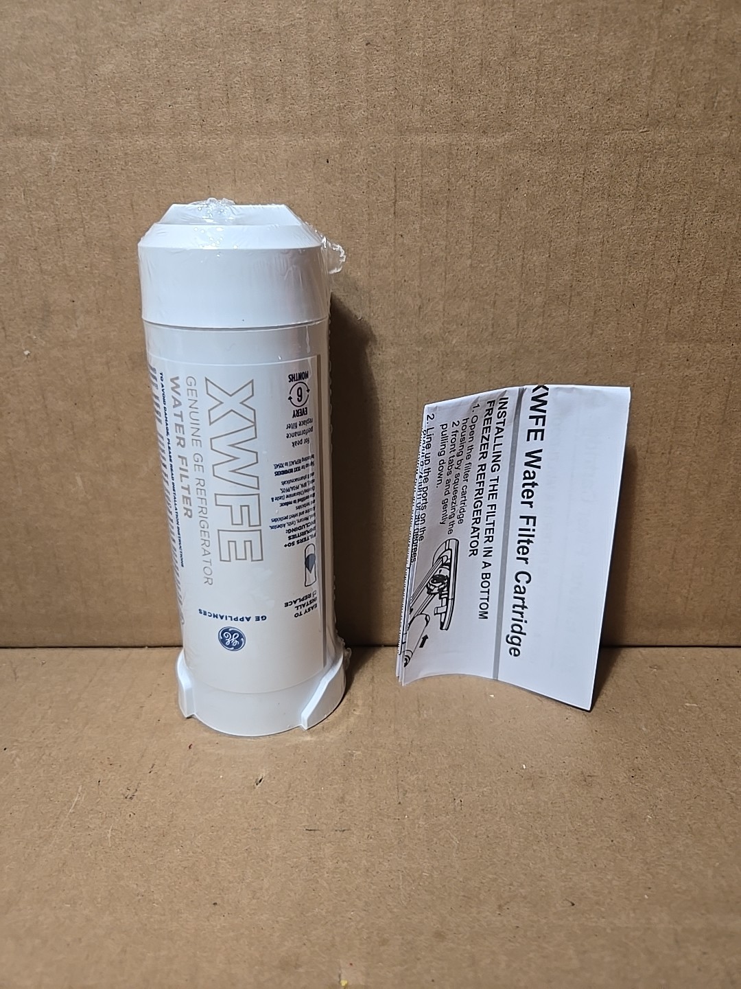 Genuine GE XWFE Refrigerator Replacement Water Filter White New Sealed NO CHIP!!