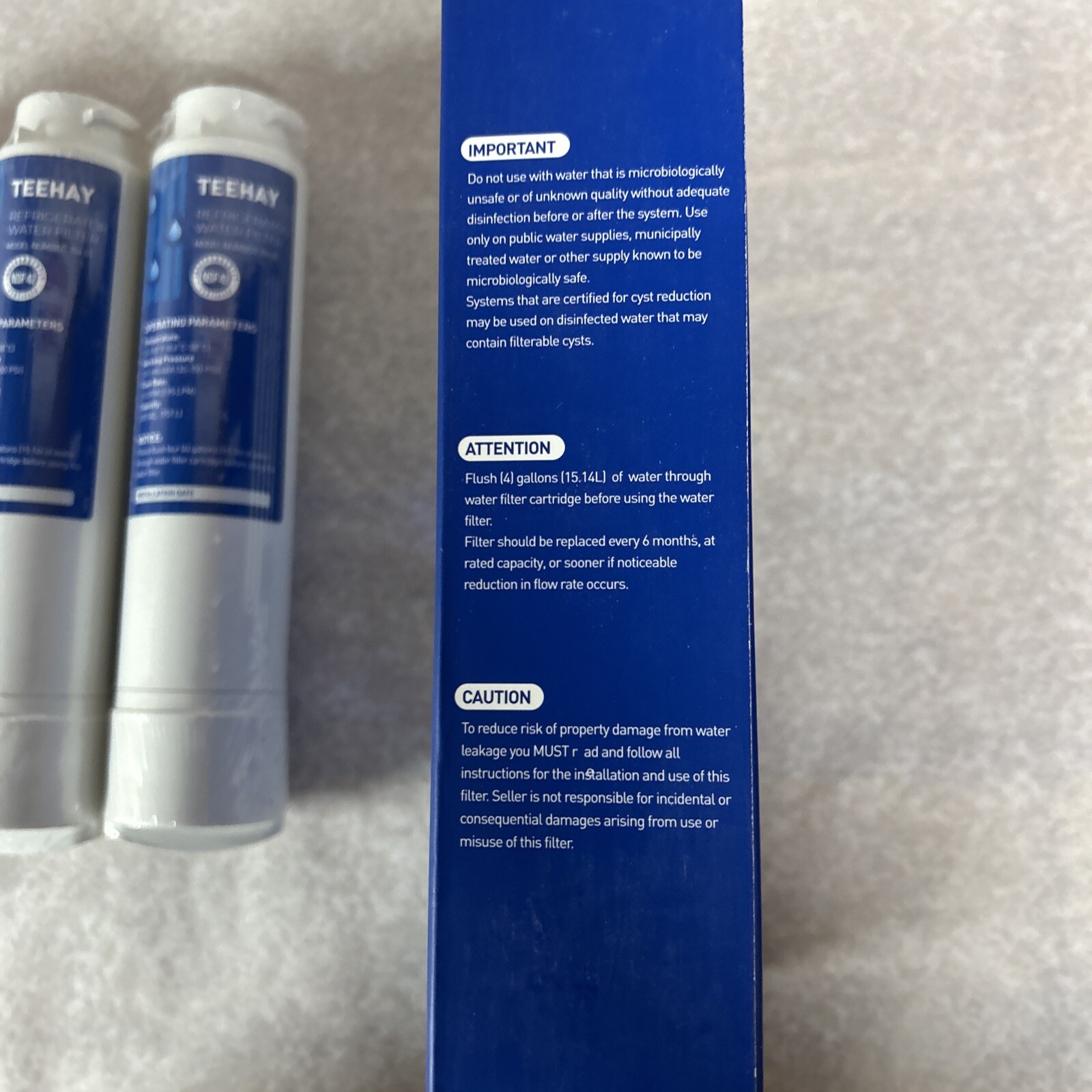 Teehay Replacement Water Filter TH-01 3PK Replacement For EPTWFU01