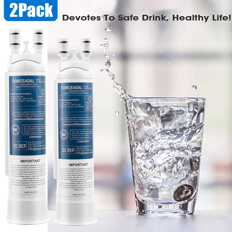 2Pack For Frigidaire FPPWFU01 PWF-1 Refrigerator Water & Ice Filter FRSC2333AS