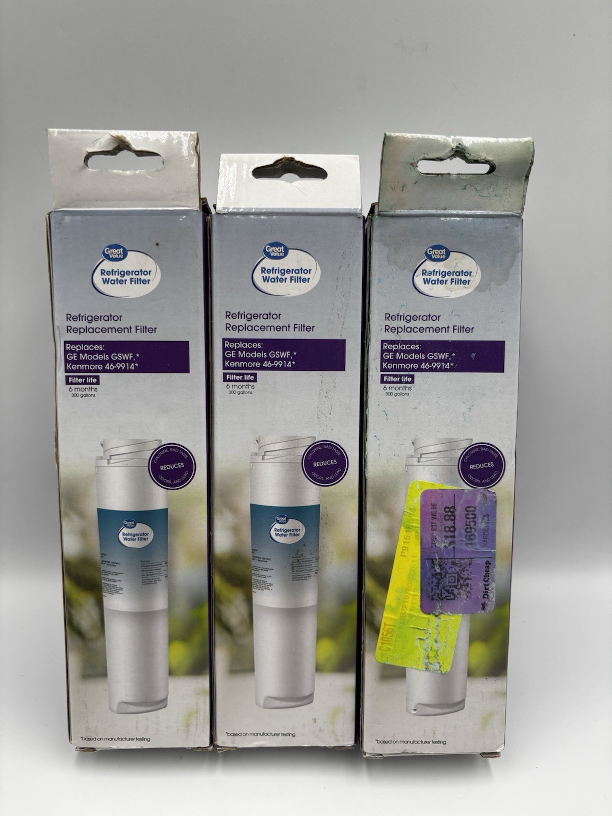 Great Value Refrigerator Water Filter For GE Model RPWF/Kenmore 46-9914 300 Gals