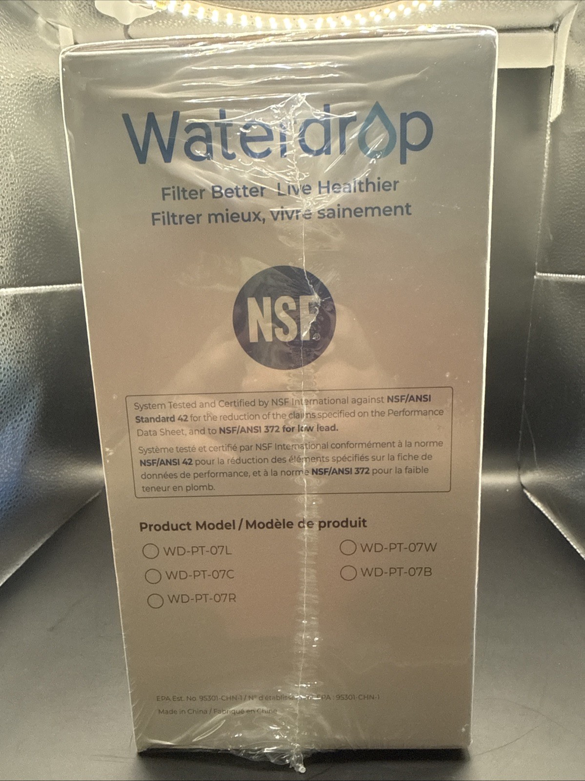 Waterdrop Water Filter Pitcher With Filter, 200-gallon Long-life, 10-cup NEW