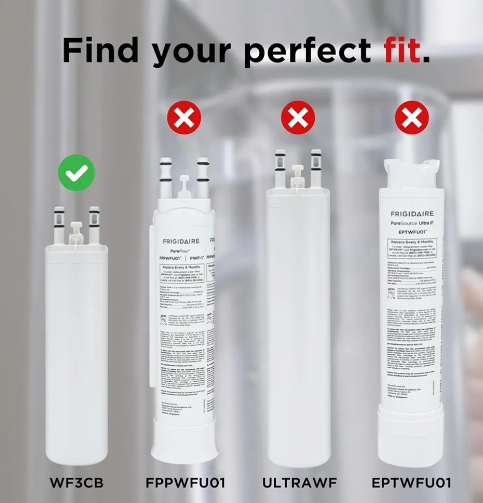 Frigidaire WF3CB PURESOURCE3 Refrigerator Water Filter White, Count Pack of 1