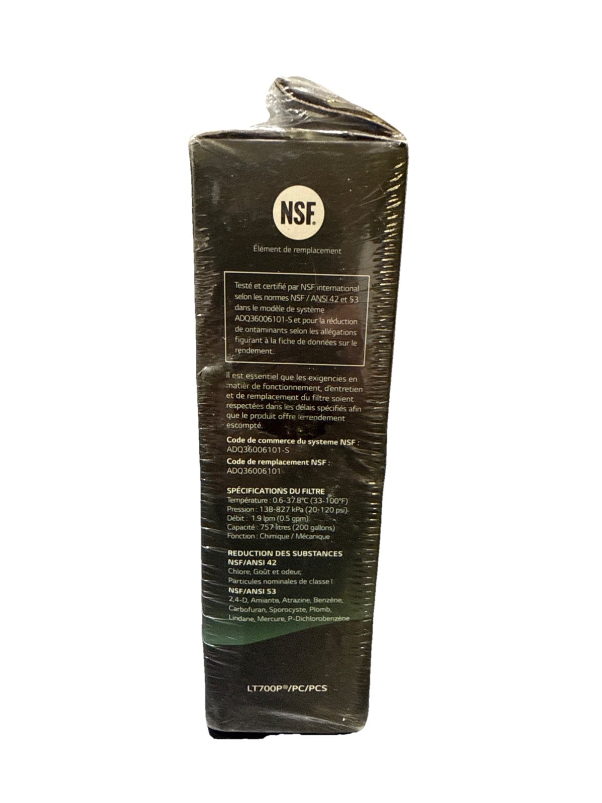 LG LT700P Refrigerator Water Filter 6 Months Replacement | (1-Pack) New