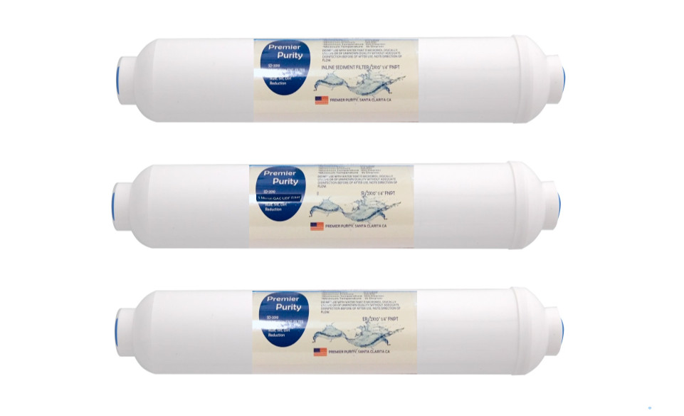 Replacement Inline Filters for Portable Mini Reverse Osmosis Systems 2″x10″ USA