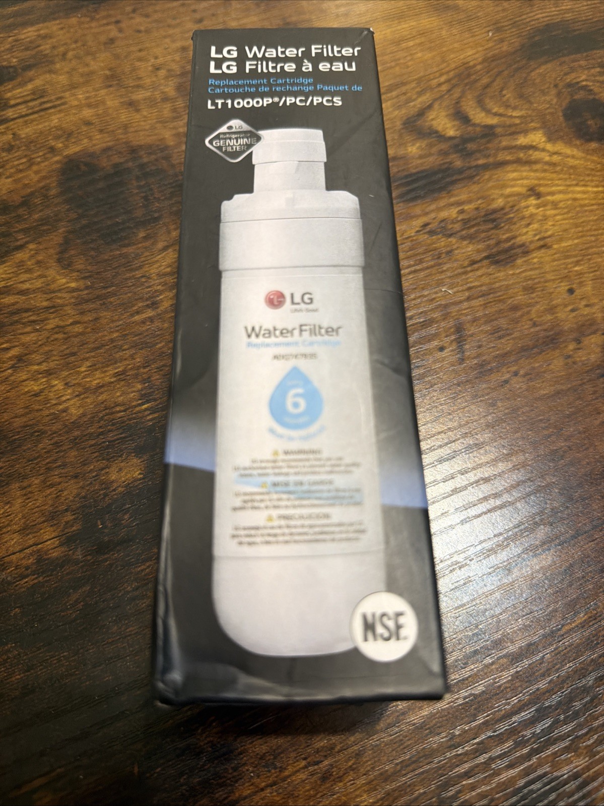 Genuine LG Water Filter Replacement Cartridge LT1000P/PC/PCS – New/ Sealed