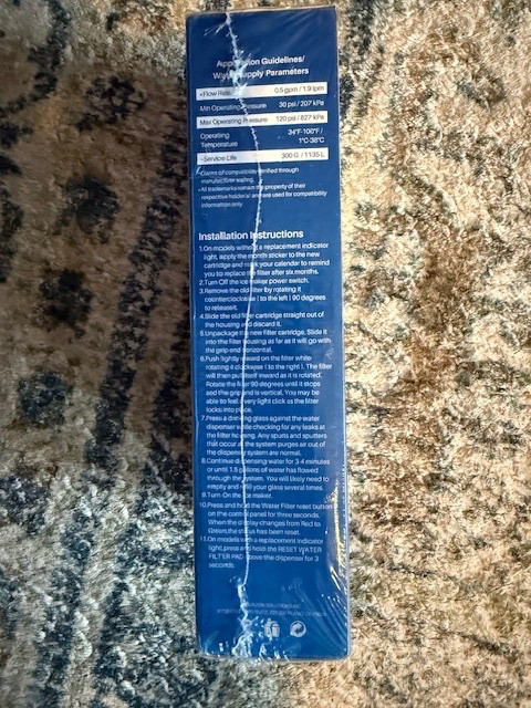 PurePlus Replacement Water Filter PP-RWF5800A NEW SEALED- Lot of 2