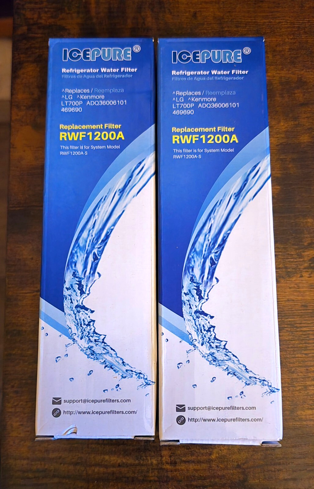 RWF1200A Refrigerator Water Filters x 7 Pcs For LG & Kenmore Compatible-Assorted