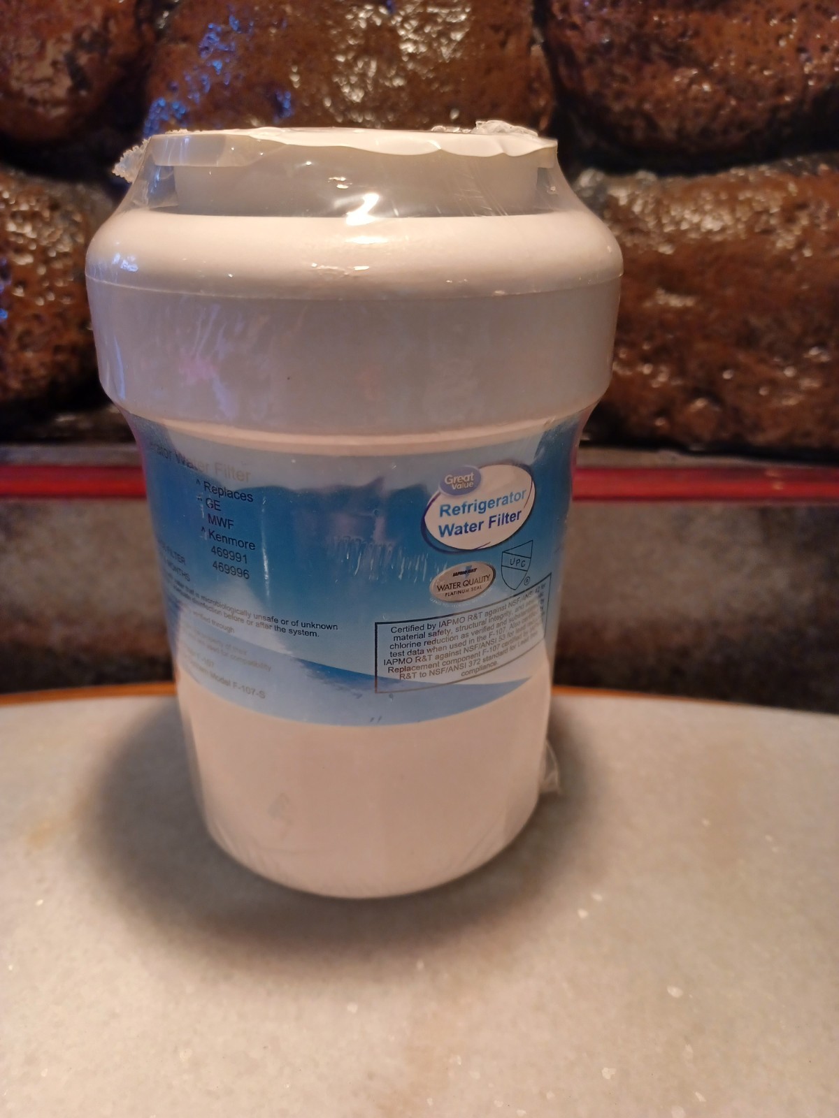 Great Value Replacement Water Filter For Kenmore 469991 469996 and GE MWF F-107