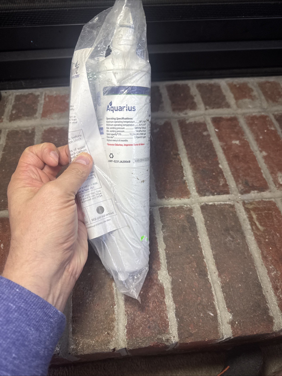 Aquarius LT600P Replacement Refrigerator Water Filter New & Sealed 5231JA2006B