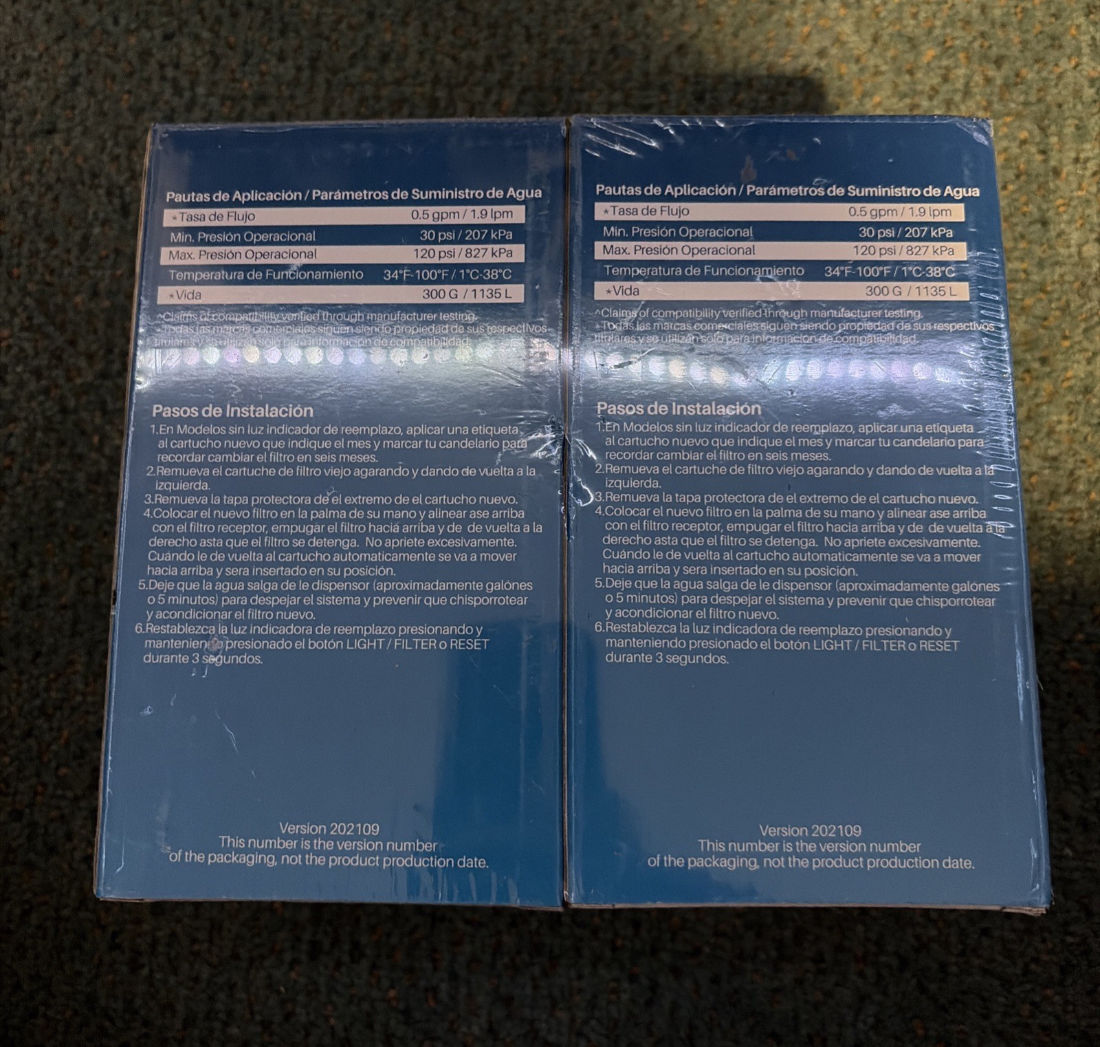 Pureplus Filter PP-RWF1100A Replacement Fridge Water Filters LOT OF 2 New Sealed