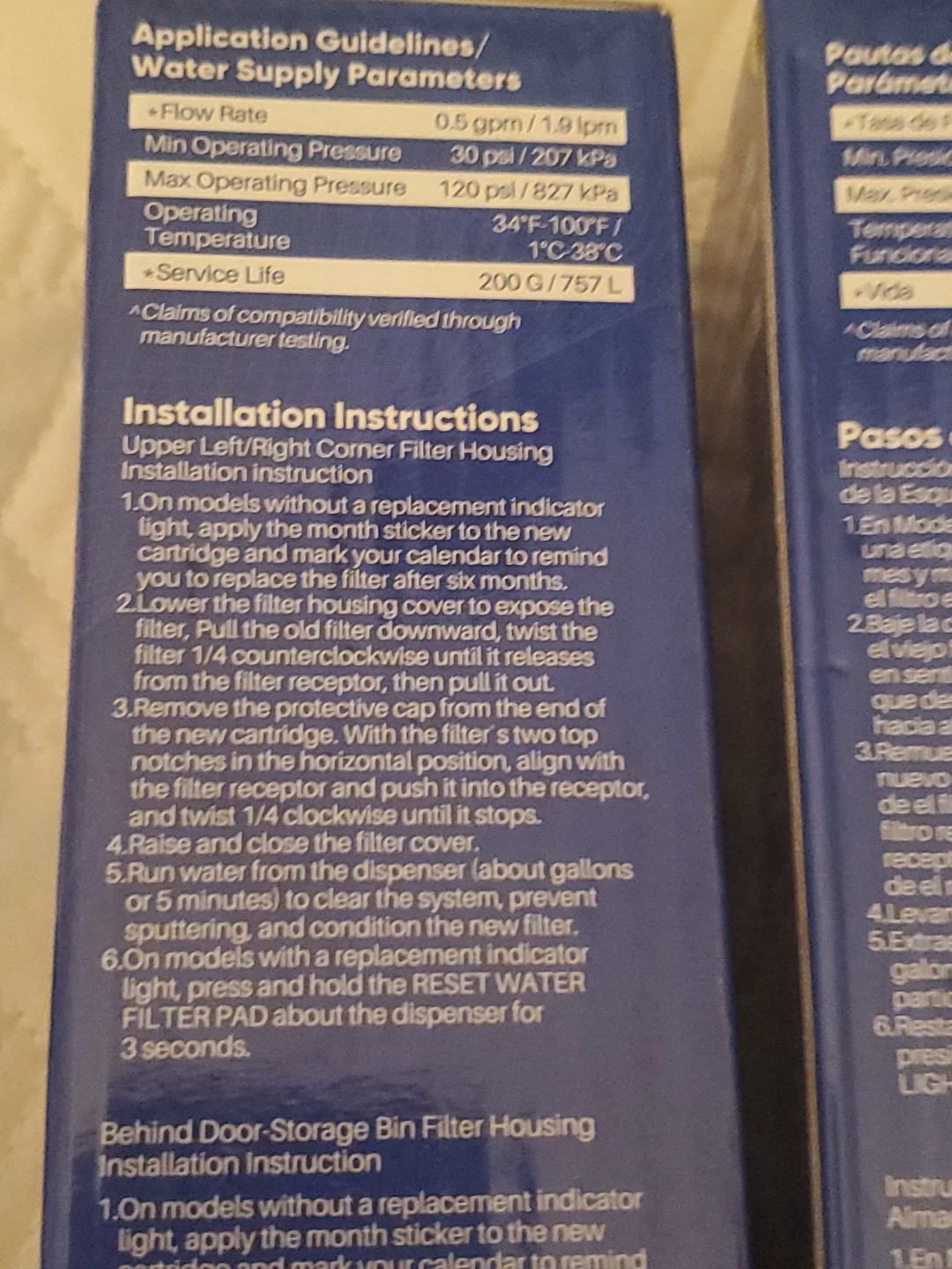 Pureplus RWF4700AC Replacement Refrigerator Water Filter Lot Of 3 and 3pk af004