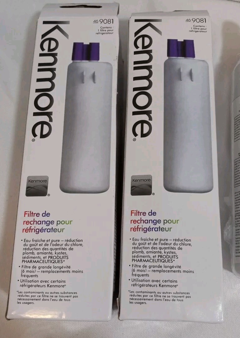 Kenmore Replacement Refrigerator Water Filters 469081 Lot Of 4 New (2 w/o Boxes)