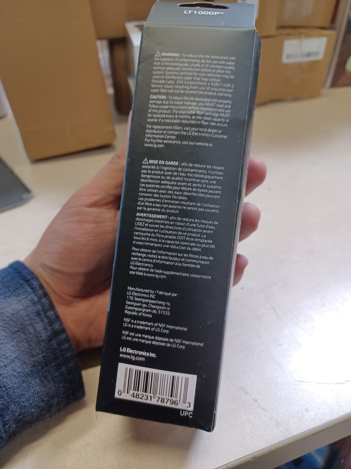 LG Water LT1000P PC/PCS Genuine Filter NSF