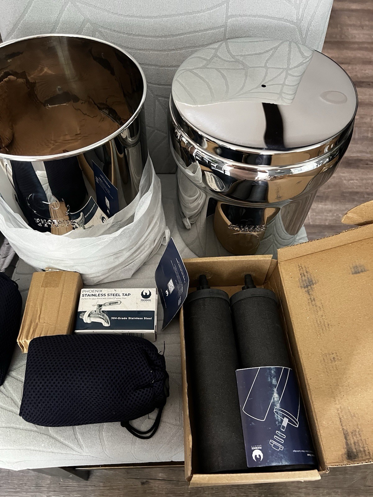 D304 2.25 G Gravity Water Filter System | Dual Carbon Filtration | NSF/ANSI 42 &