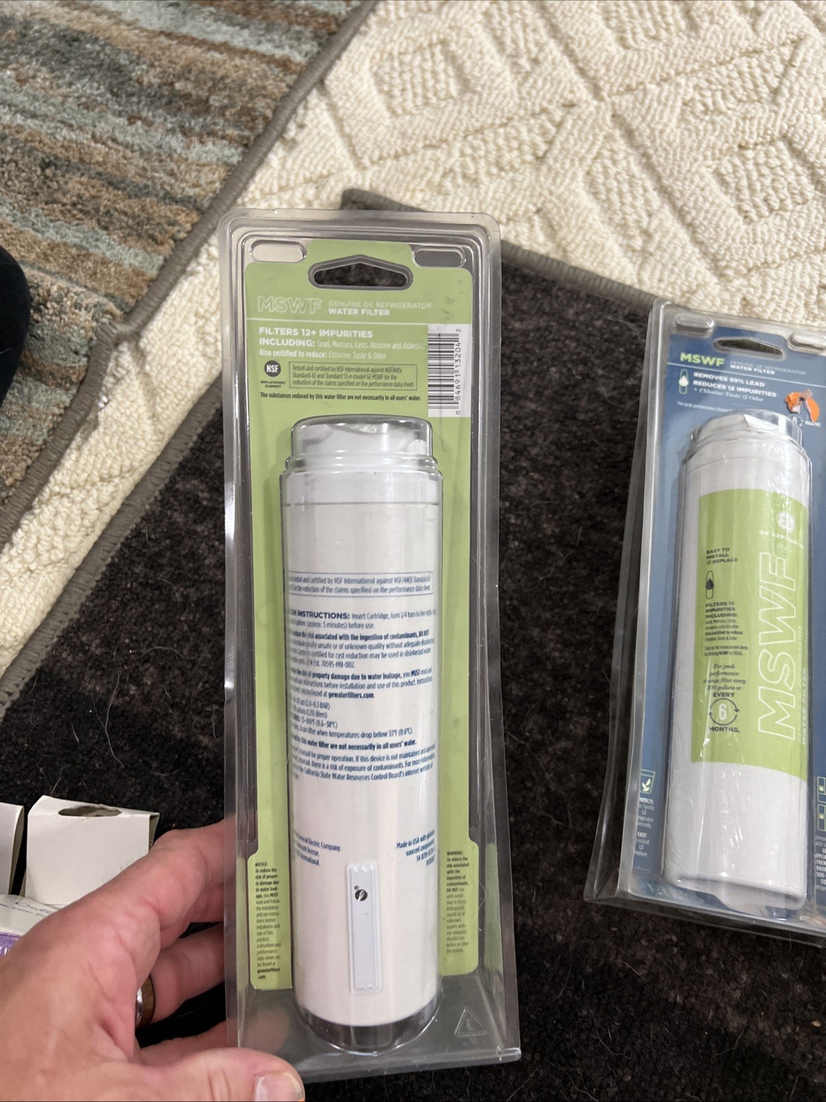 Genuine iGE SmartWater MSWF Refrigerator Cartridge Water Filter Lot of 3