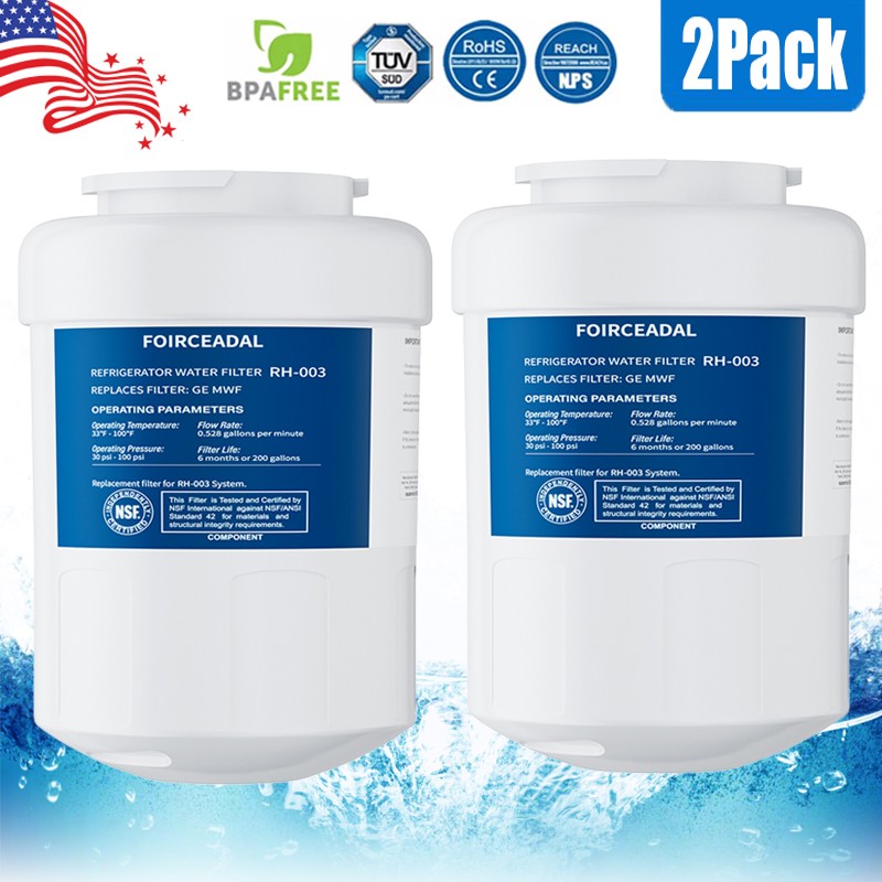 2Pack Fit for GE MWF 46-9991 FMG-1 GWF Refrigerator Water Filter Replacement