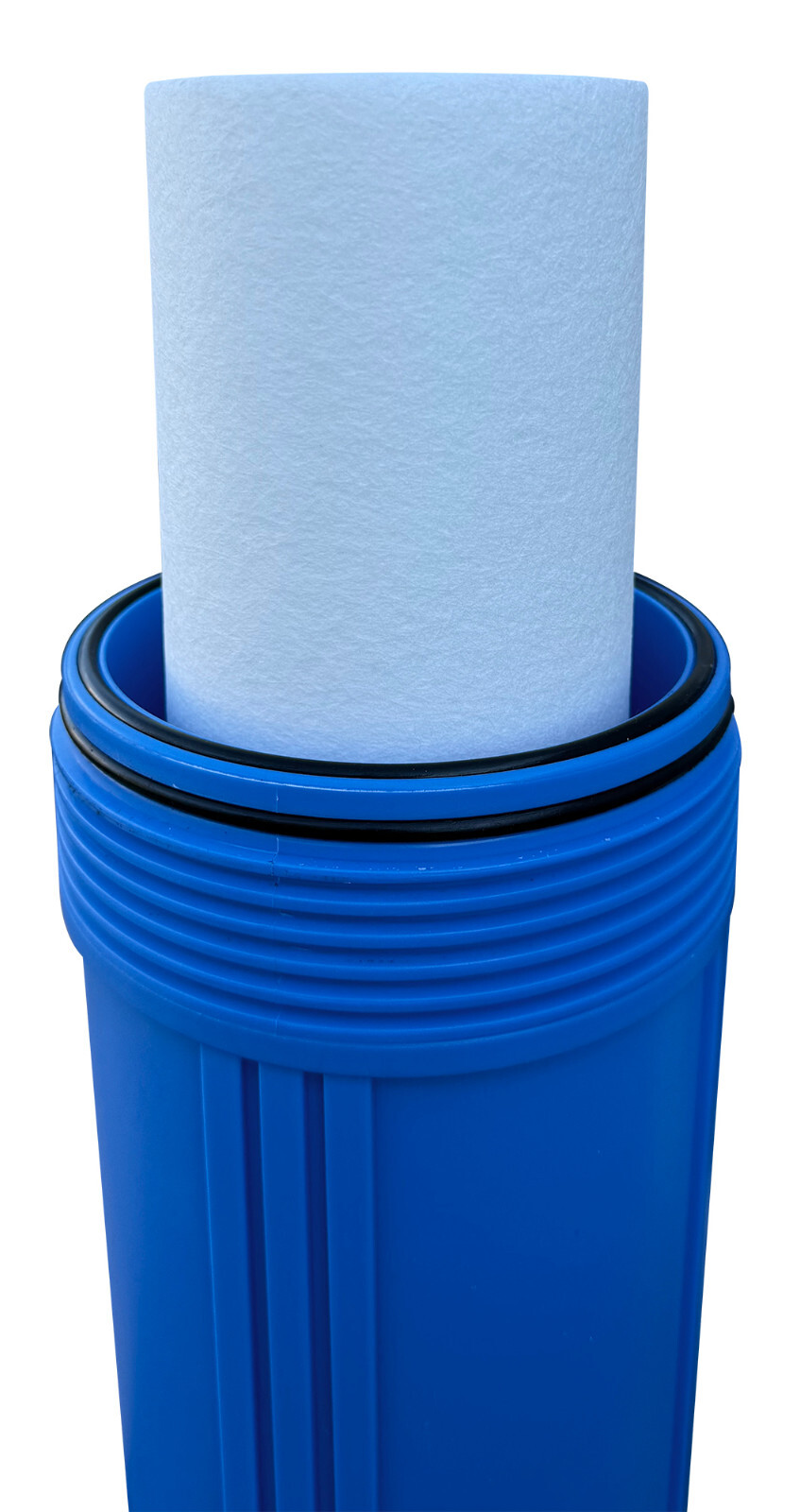 20″ x 4.5″ Big Blue Water Filter Housing For Whole House – 1″ Outlet/Inlet