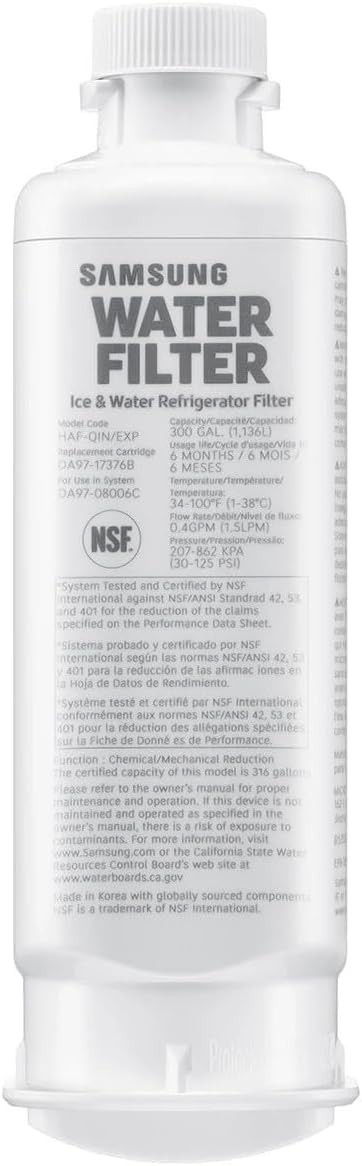1 PACK Genuine Samsung DA97-17376B HAF-QIN/EXP REFRIGERATOR Water Filter