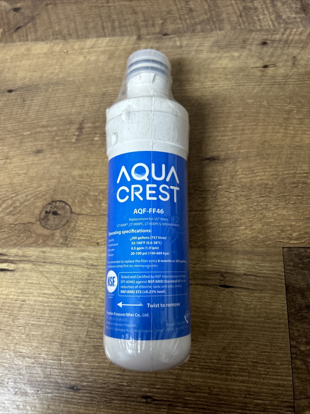 Aqua Crest AQF-FF46 Refrigerator Water Filter – Replacement for Bosch Sealed New