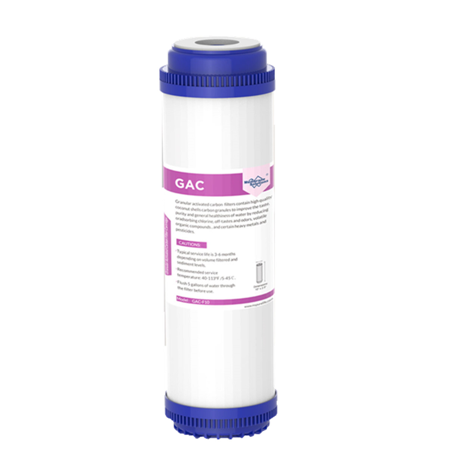10 Inch Whole House Water Filter Housing Filtration 10″ x2.5″ Activated Carbon