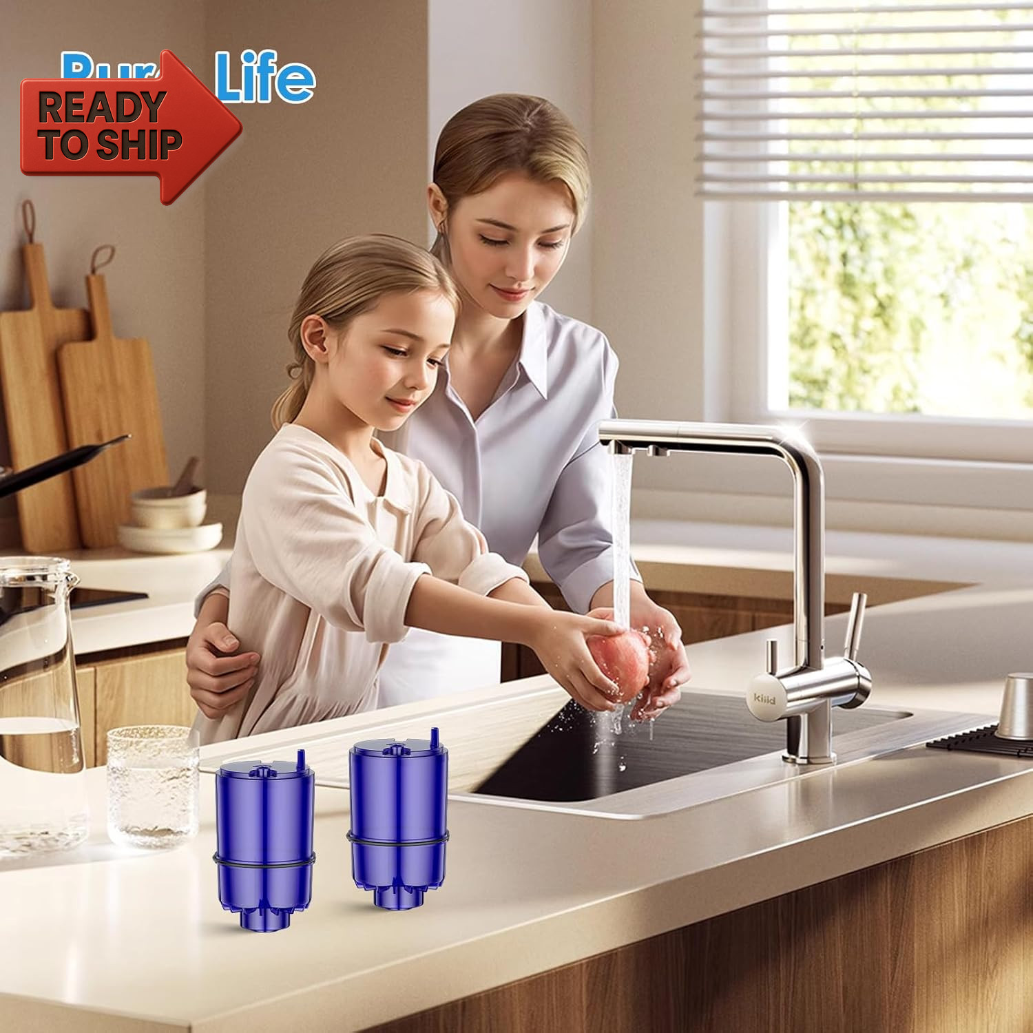 Faucet Water Filter Replacement Fit for All PUR, for PUR plus Faucet Filtration