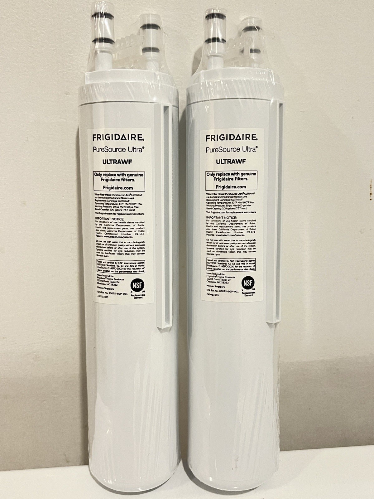 2 Pack ULTRAWF Frigidaire Ultra PureSource Refrigerator Water Filter New