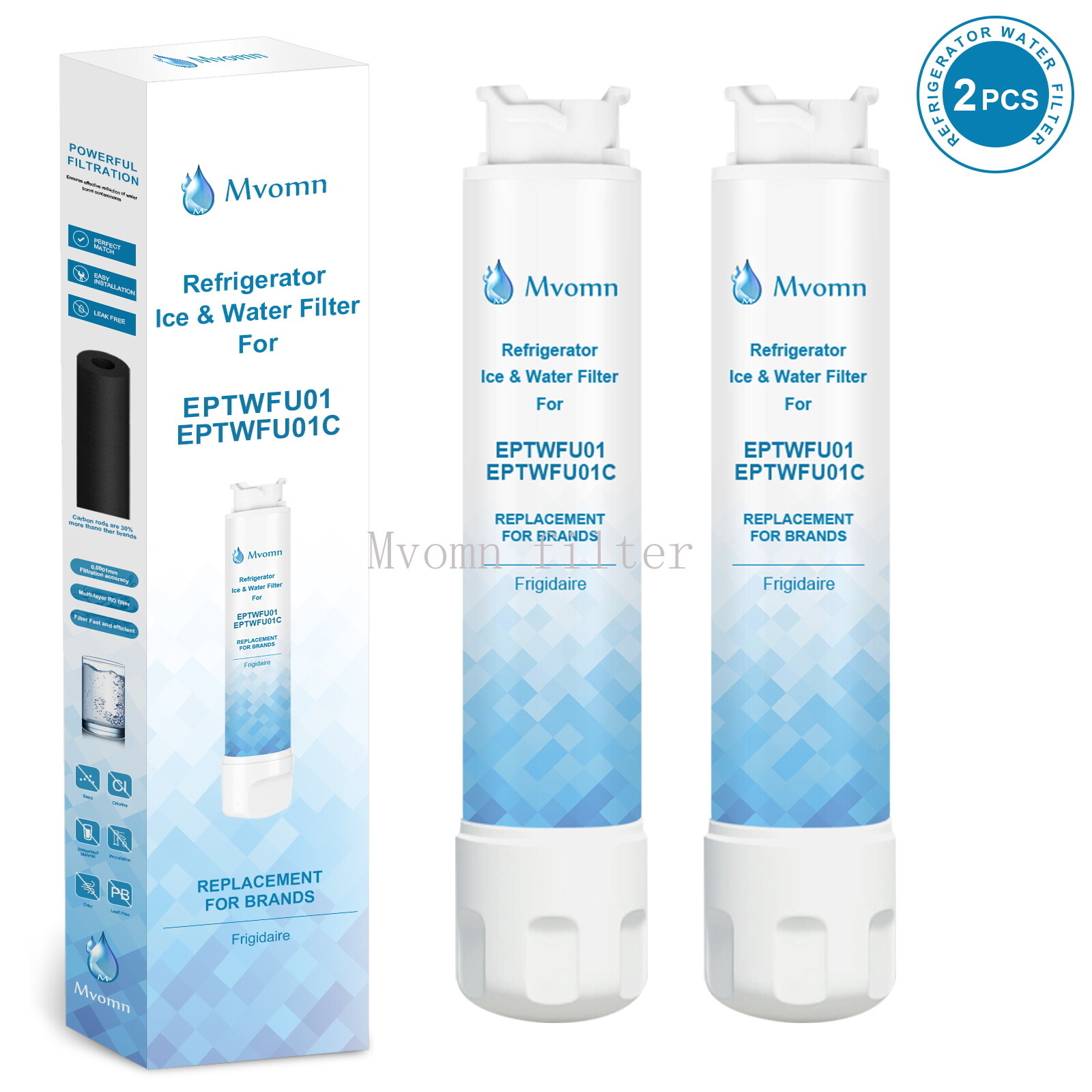 2PACKS For Frigidaire EPTWFU01 Pure Source Ultra II Refrigerator Water Filter