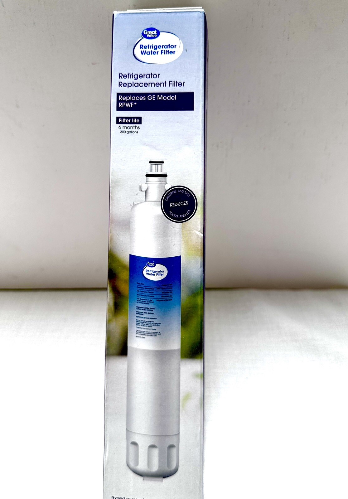 Great Value Refrigerator Water Filter Replaces Ge Model RPWF 6months 300 gallons